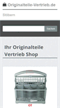 Mobile Screenshot of originalteile-vertrieb.de